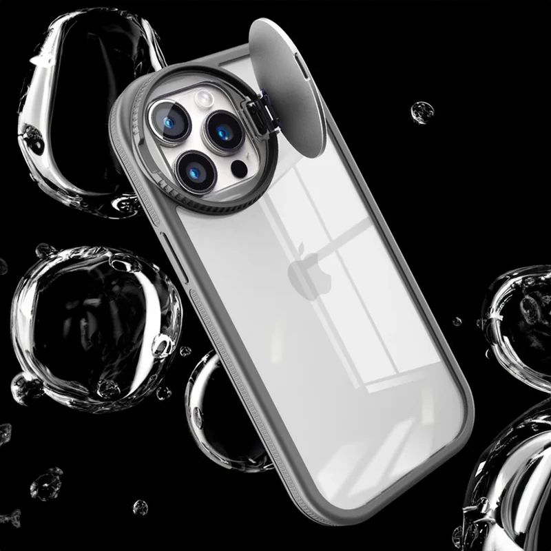 iPhone Case With Mirror Lens Protector Available For Iphone 12 to 15 Pro Max