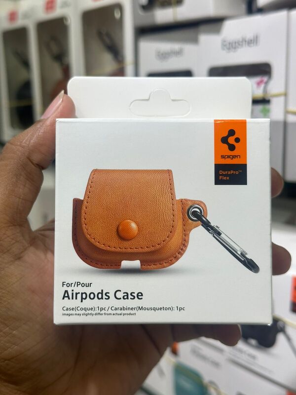 Spigen Premium Pu Leather Tpu Soft Case For Airpod Pro & Pro 2