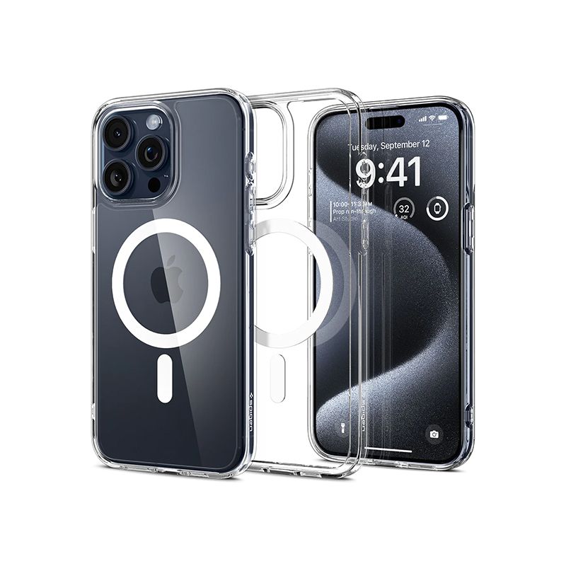 Spigen Ultra Hybrid Crystal Magsafe Case For IPhone 12, 13, 14, 15,16 Series