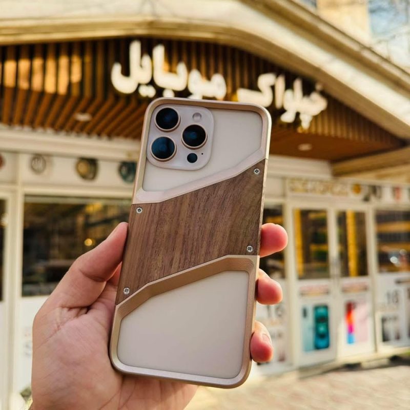 Premium Real Wood Metal Case for iphone