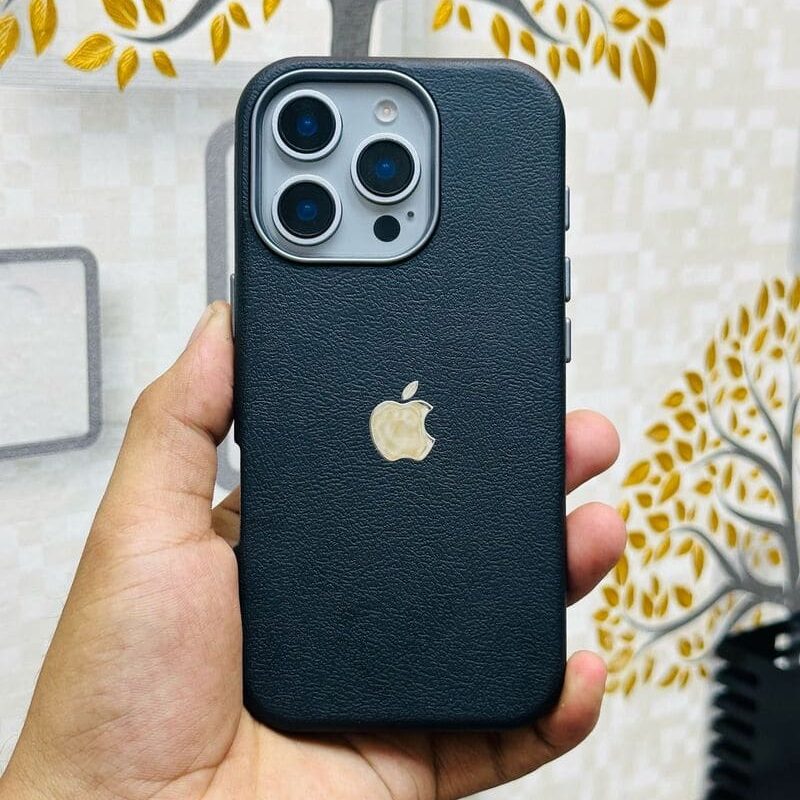 Premium Pu Leather Hard Shell Case For iPhone