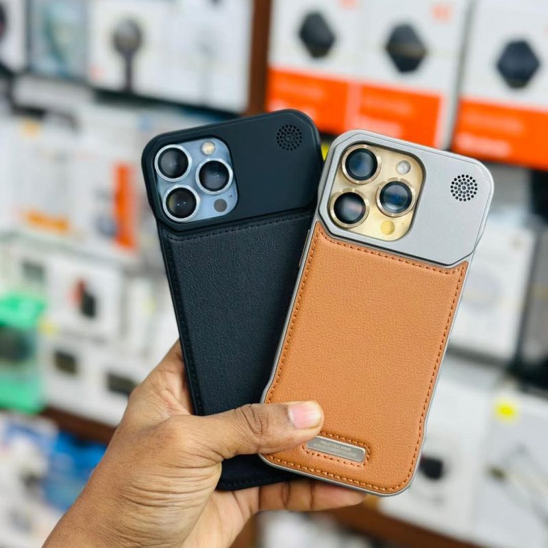 Framless Polycarbonte Pu Leather Hard Case for iphone