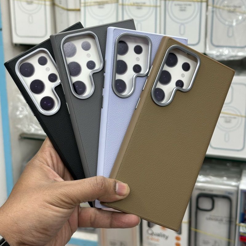 Premium Quality Pu Leather Case With Magsafe Support For Samsung
