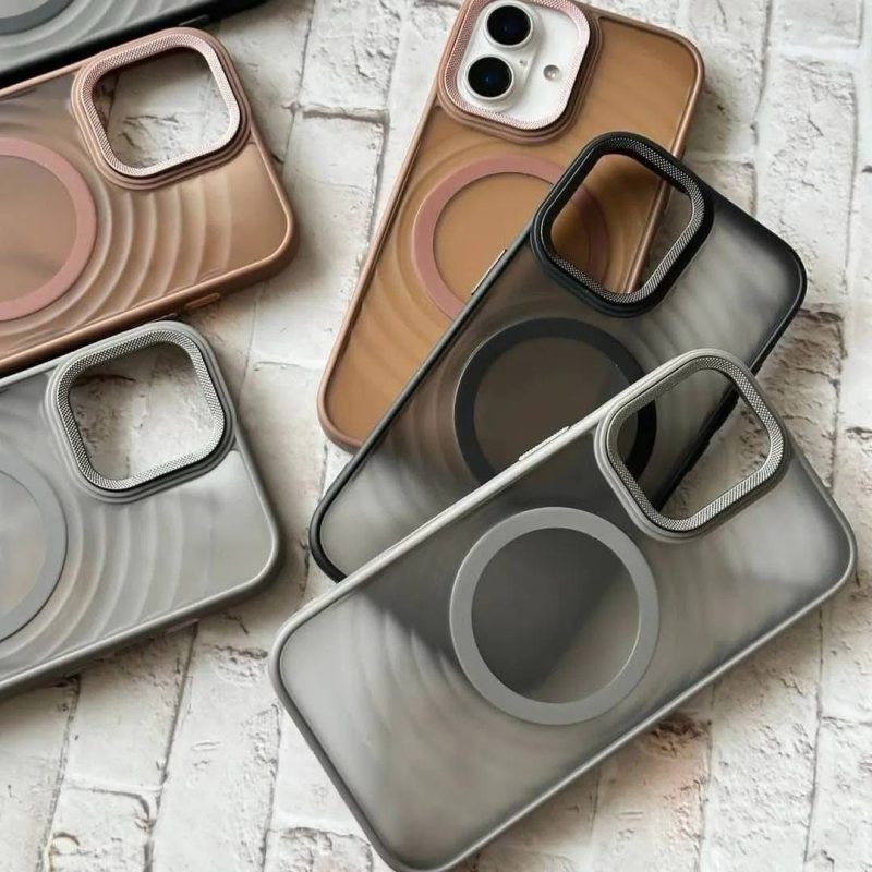 Frosted Design Case With Metal Camera Bumper Case Available for iphone