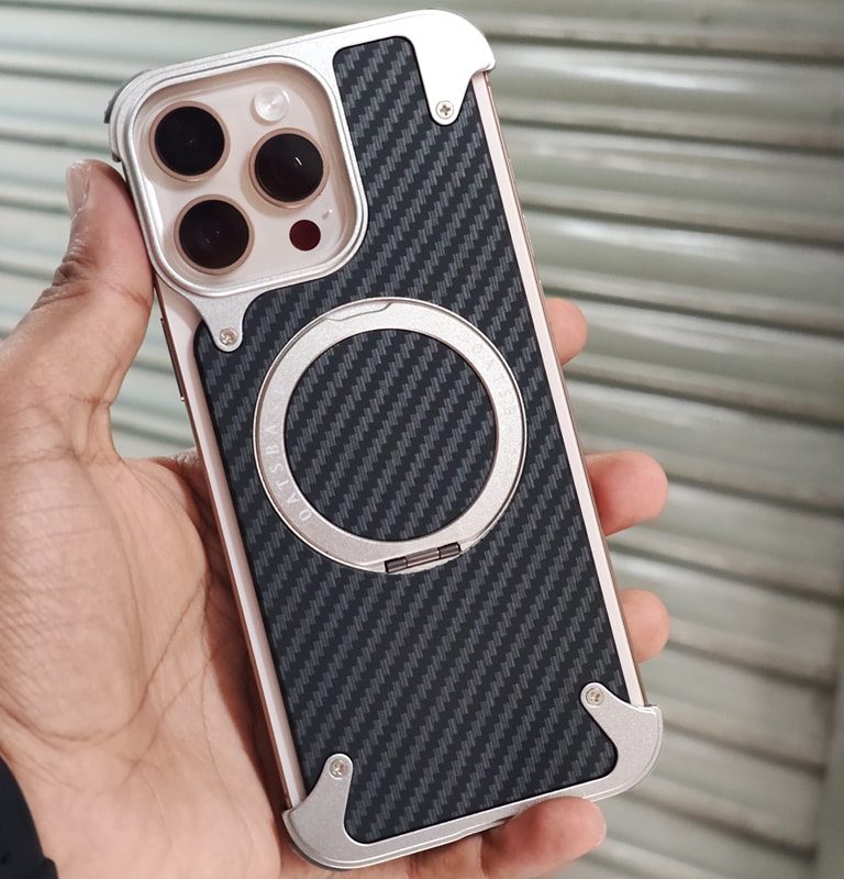 Carbon Bumper Metal Case Available for iphone