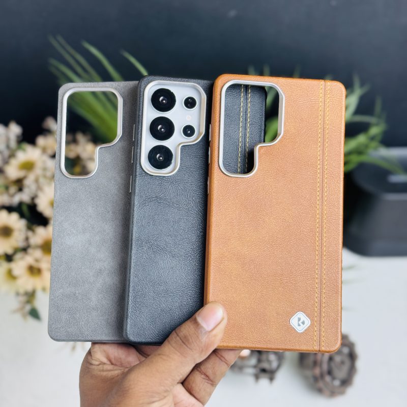 Kadiou Premium Leather Case With Metal Camera Bump Available With MagSafe Charging Support
