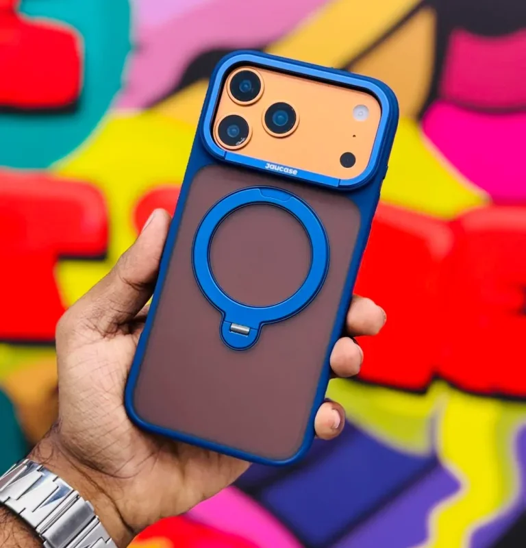 JauCase Premium Matte Case Available With Magsafe Stand for iPhone