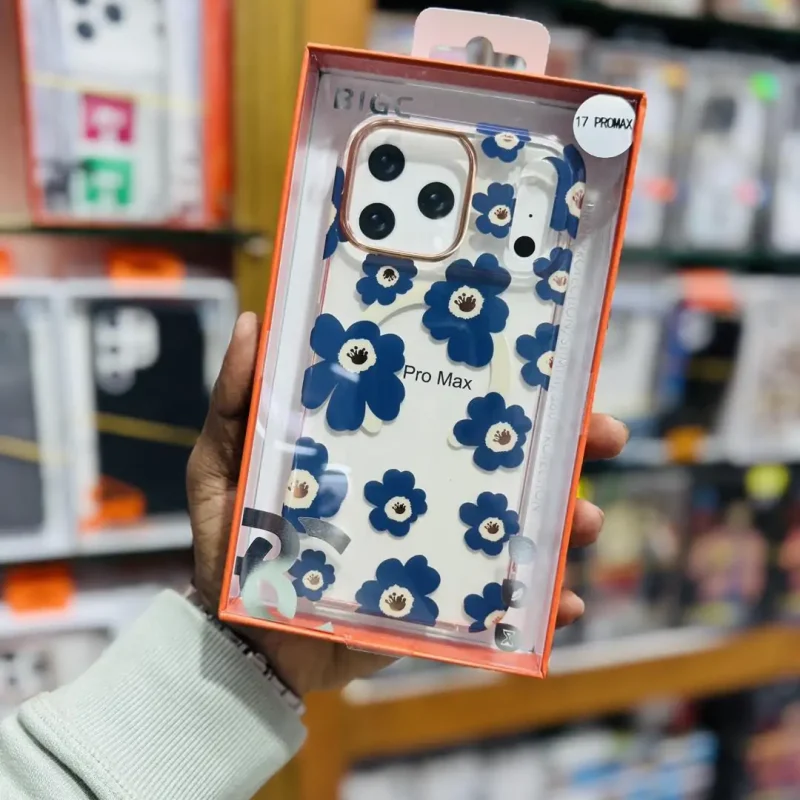 BGIC Floral Clear Case With Magsafe Support Available for iPhone