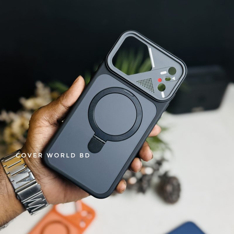 Matte Magsafe Support Stand Tpu Soft Case 🔥