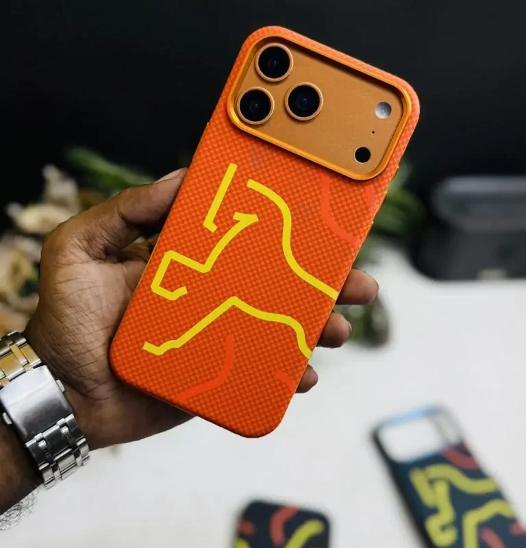 Premium Leather Textured MaGsafe Support Radium Case Available for iPhone