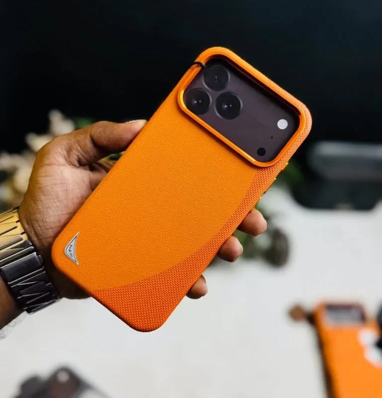 Kadi Ou Premium Dual-Tone Leather Design MagSafe Case | iPhone 17 & 16 & 15 Pro Max