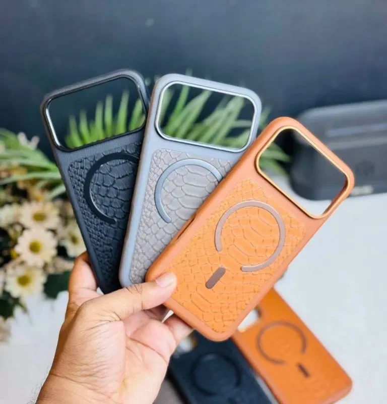 i-Like Premium Crocodile Leather Design MagSafe Case for iPhone 17 to 13 Pro Series