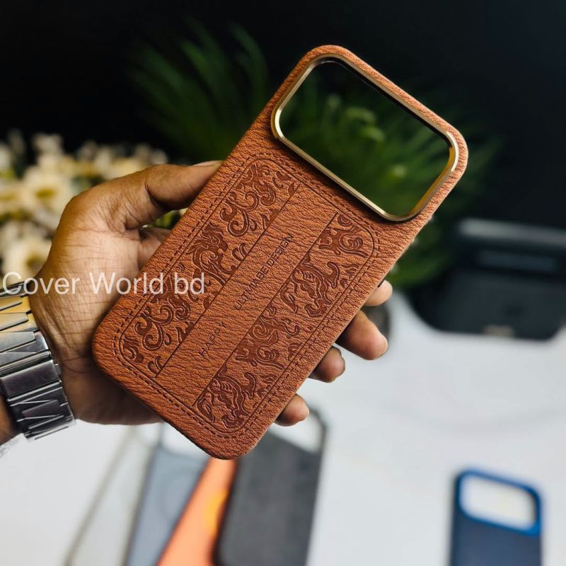 Premium Design Leather Case for iPhone 17 Pro, 17 Pro Max & 16 Pro Max