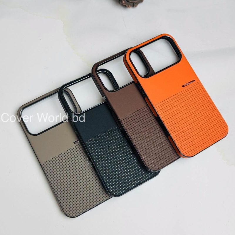 Mohsinka Premium Leather Case for iPhone 17 Pro, 17 Pro Max, 16 PM, 15 PM