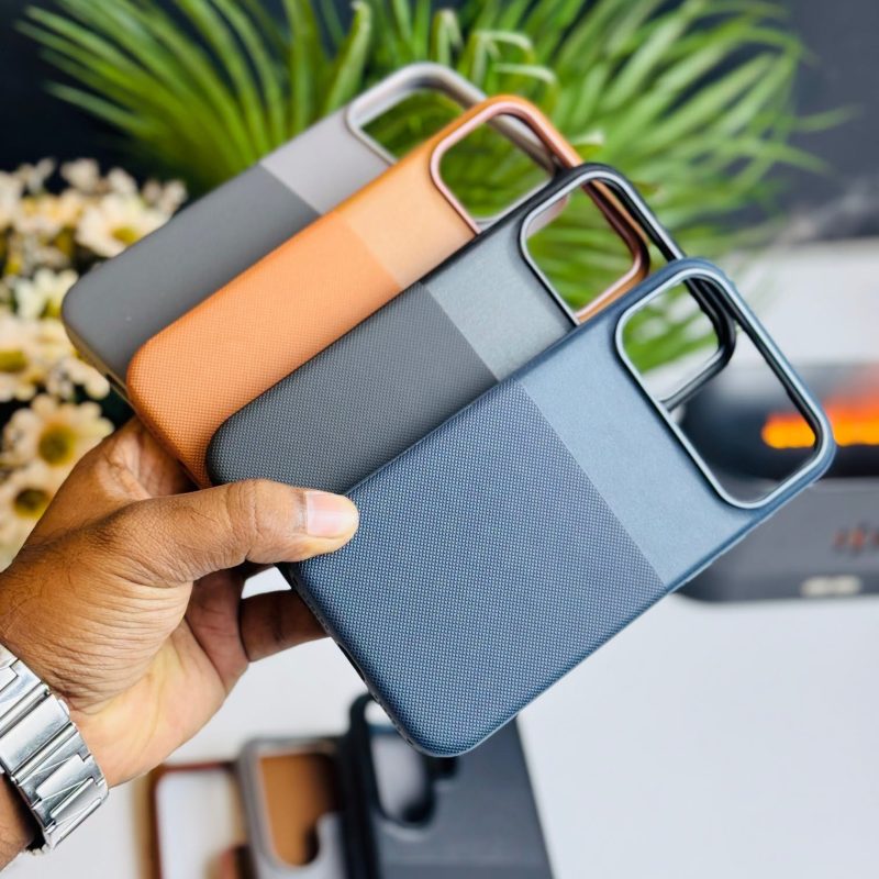 Mycase Premium Dual-Tone Leather MagSafe Case | iPhone 17 Pro Max