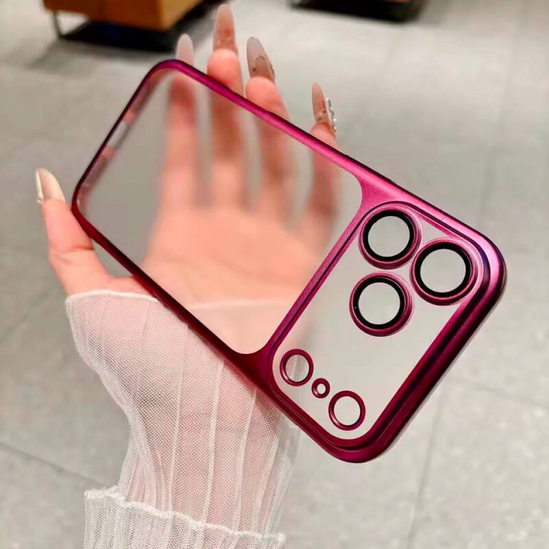 Slim Fit Matte Polycarbonate Hard PC Case with Camera Lens Protector for iPhone 17 Pro & 17 Pro Max