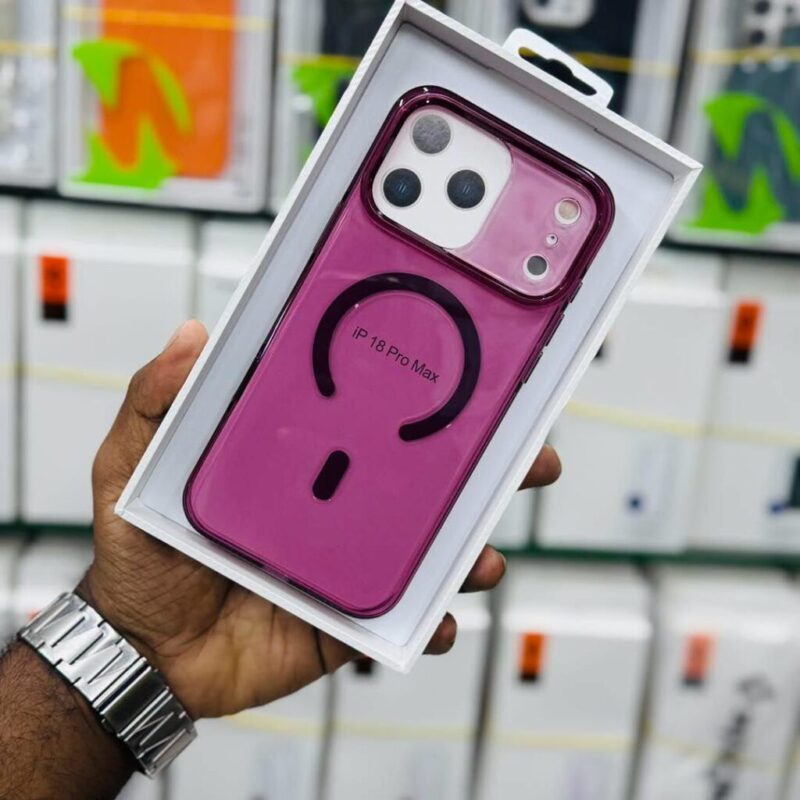 AnyLand Premium Anti-Yellow MagSafe Clear Case with Camera Button Protection for iPhone 15 to 18 Pro Max | Best Price in Bangladesh