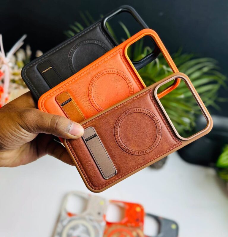 BIGC Premium Leather Case with MagSafe & Kickstand for iPhone (15 Pro Max to 17 Pro Max)