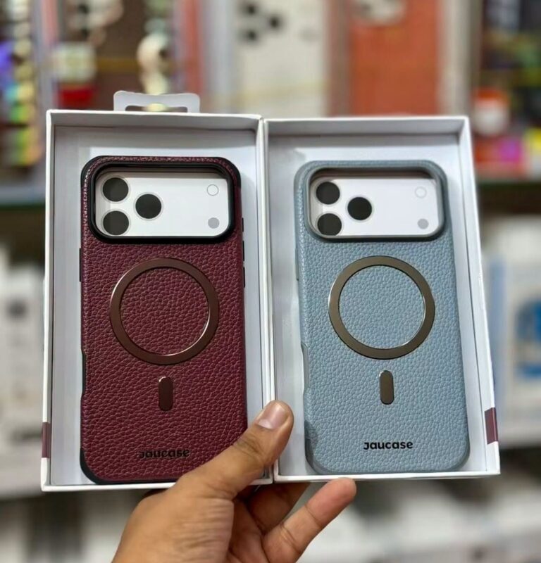 Jaucase Premium Leather Back Cover for iPhone 17 Pro Max & 18 Pro Max | Luxury Slim Executive Case in Bangladesh