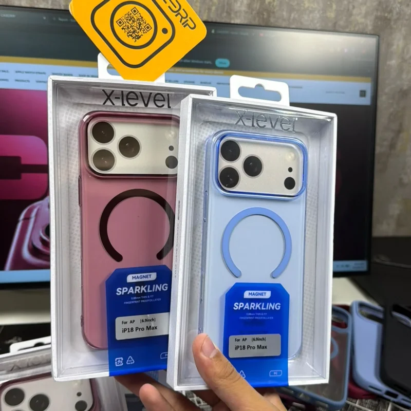 X-Level Sparkling Color Clear MagSafe Case for iPhone 17 Pro, 17 Pro Max, 18 Pro & 18 Pro Max (Non-Yellowing)
