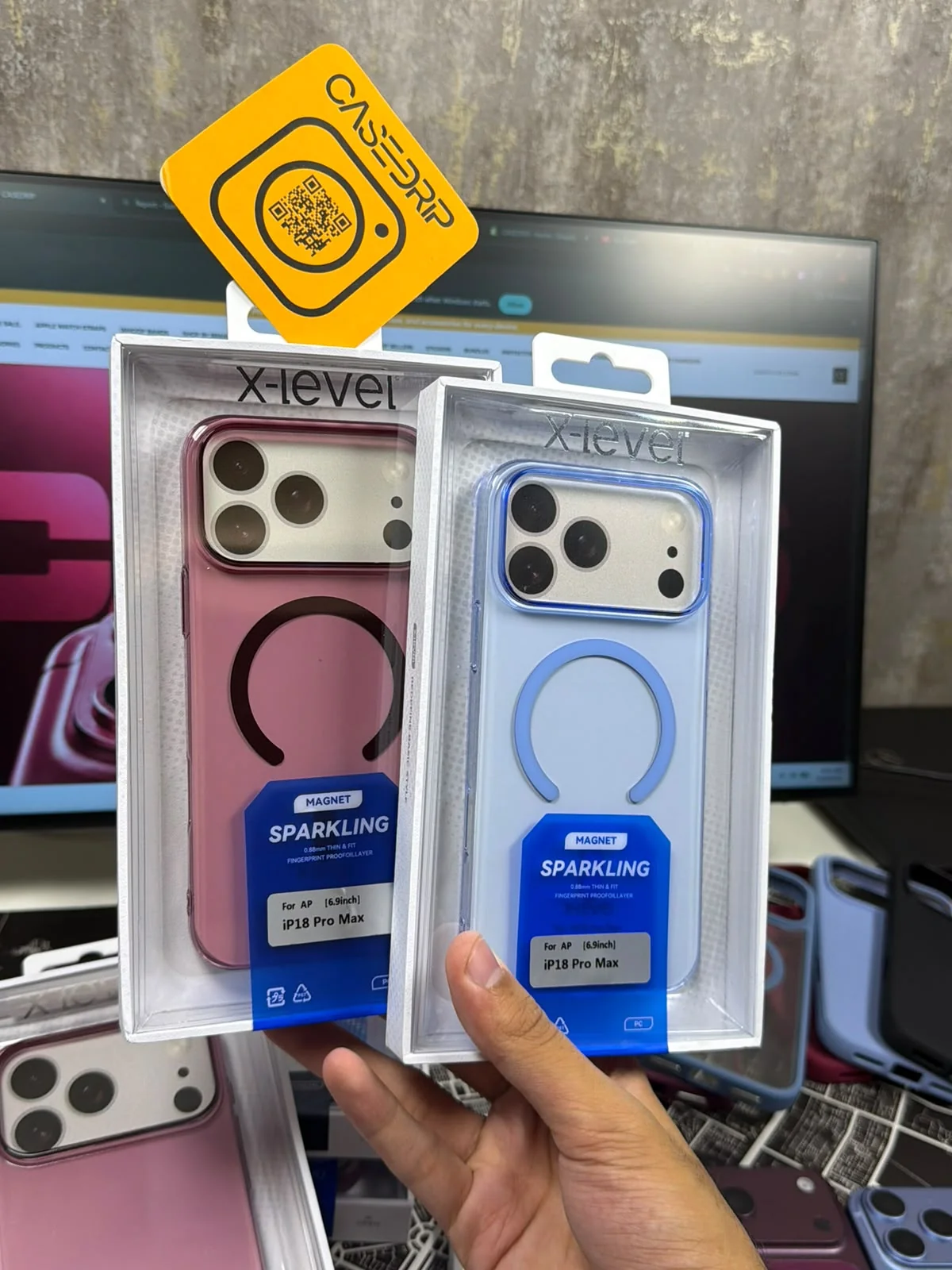X-Level-Sparkling-Color-Clear-MagSafe-Case-for-iPhone-17-Pro-17-Pro-Max-18-Pro-18-Pro-Max-Non-Yellowing